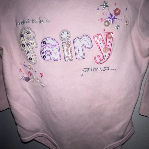 5/$15 Vintage Miniwear Pink Baby Onesie - Picture 2 of 7